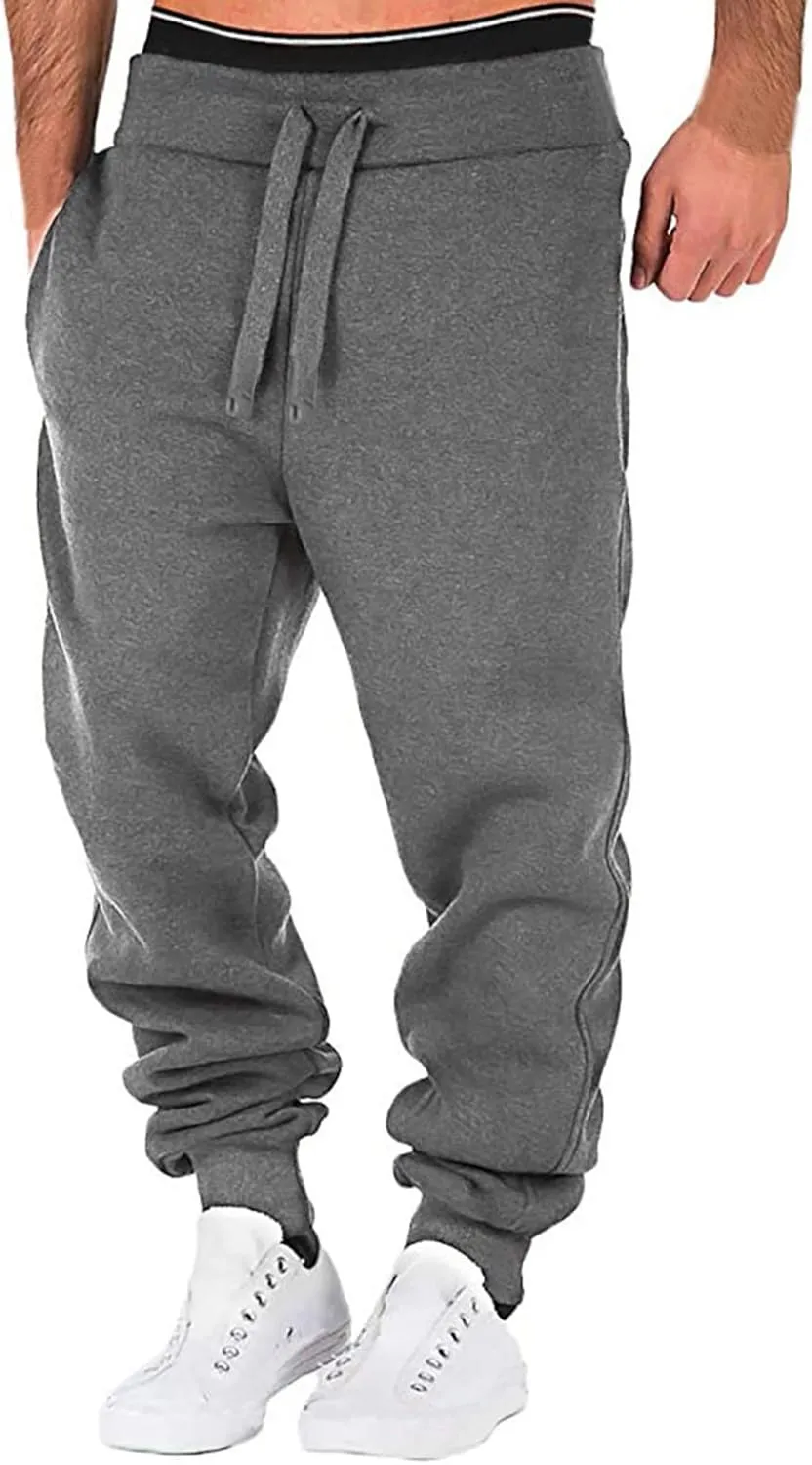 Cargo Pants for Men Joggers Joggers for Men Athletic Sweatpants for Workout Jogging Running Men's Fleece Jogger Pant