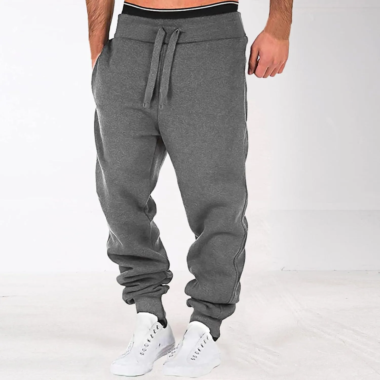Cargo Pants for Men Joggers Joggers for Men Athletic Sweatpants for Workout Jogging Running Men's Fleece Jogger Pant