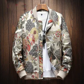 floral bomber jacket japanese embroidery streetwear varsity jackets