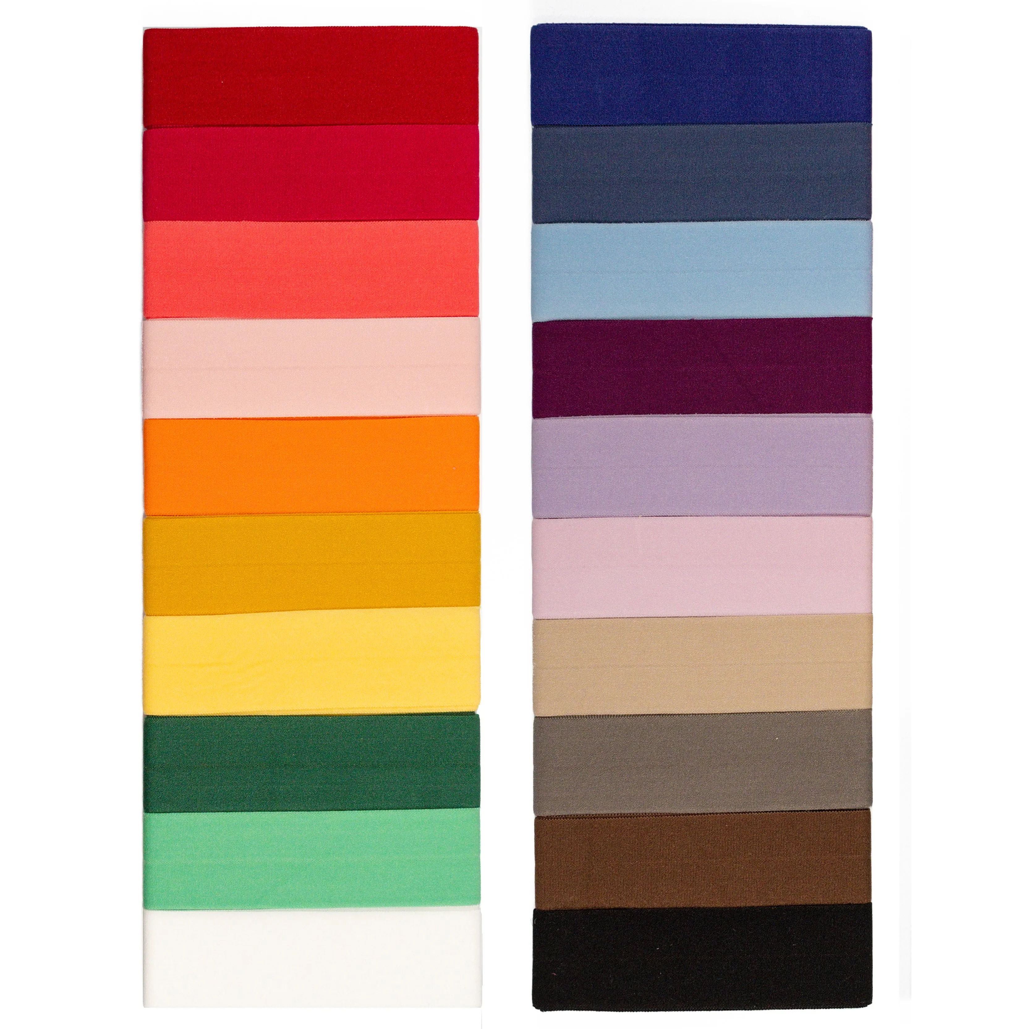 Fold Over Elastic | 1" Wide | FOE | Matte Colors