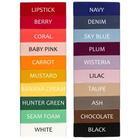 Fold Over Elastic | 1" Wide | FOE | Matte Colors