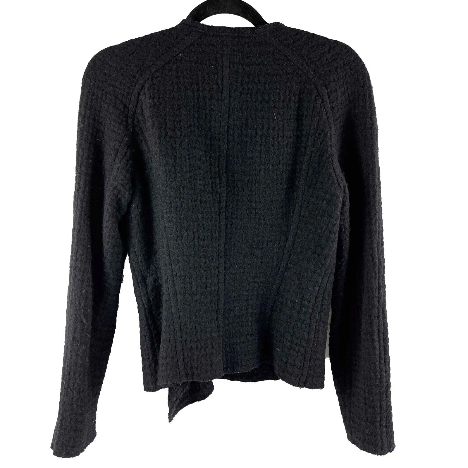 ISABEL MARANT - Raw Edge Matelass Virgin Wool Jacket - Black - 36 US S