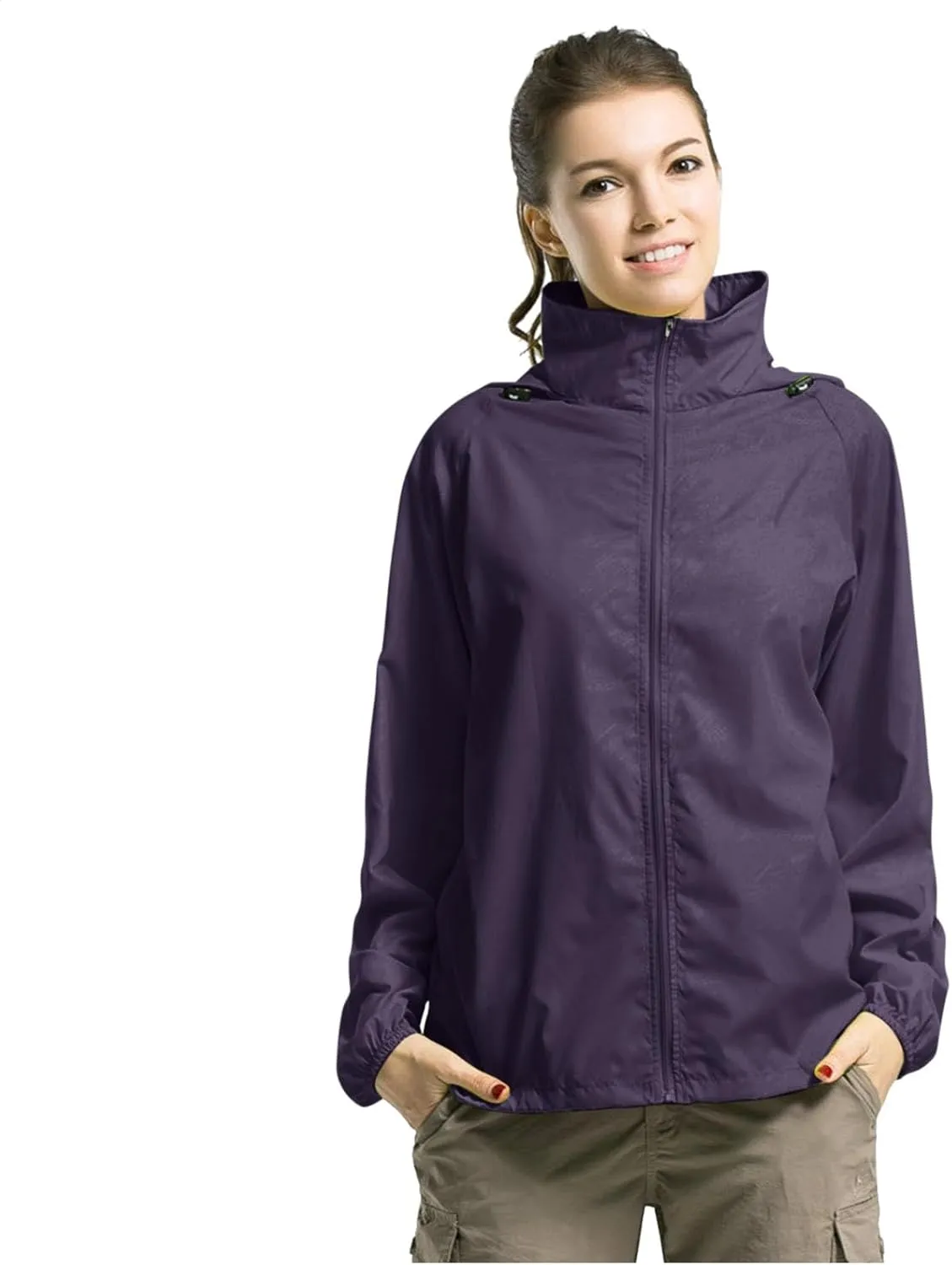 Jacket Men's Lightweight Waterproof Rain Shell Jacket Raincoat with Hood for Golf Cycling Windbreaker Outdoor Coat