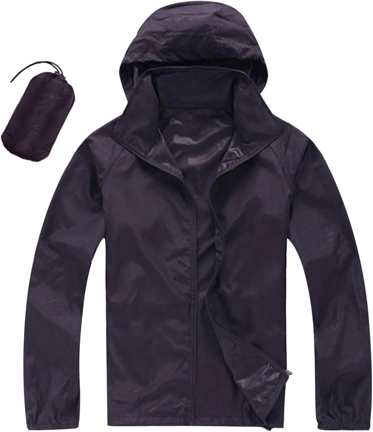 Jacket Men's Lightweight Waterproof Rain Shell Jacket Raincoat with Hood for Golf Cycling Windbreaker Outdoor Coat