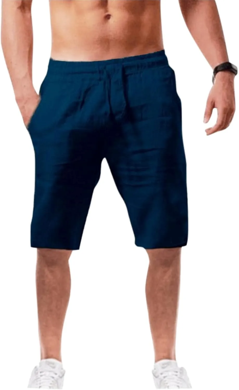 Men Shorts Casual Summer Cotton Men's and Shorts Casual Men's pants Black Shorts Men Linen Shorts for Men's Shorts 7