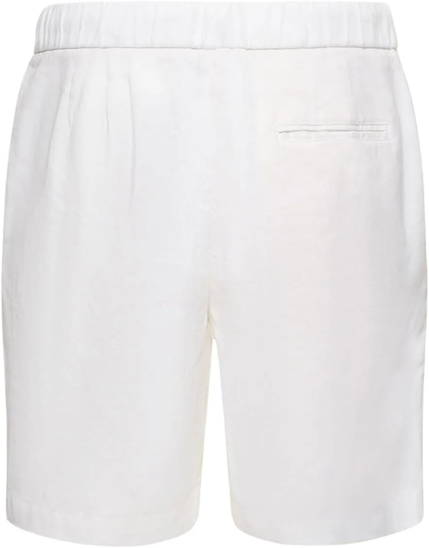 Men's Casual Cotton Linen Shorts Linen Shorts Casual Cotton Elastic Waist Summer Beach Vacation Shorts with Pockets