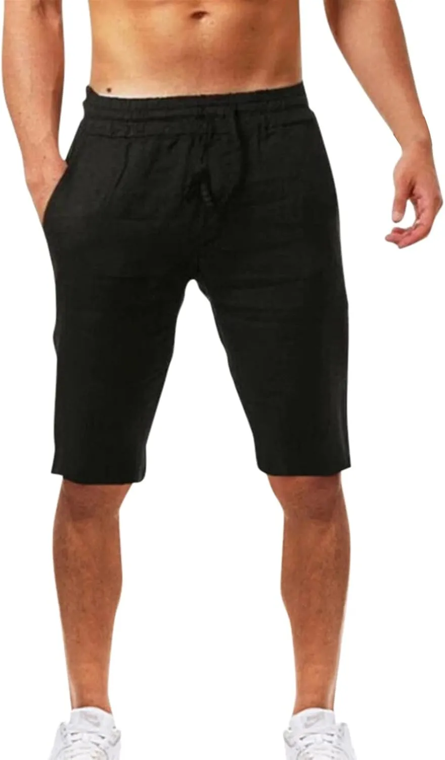 Mens Casual Shorts Fashionable Casual Shorts Solid and Men's Pants Cargo Shorts Men Bird Dogs Short Men Linen Shorts