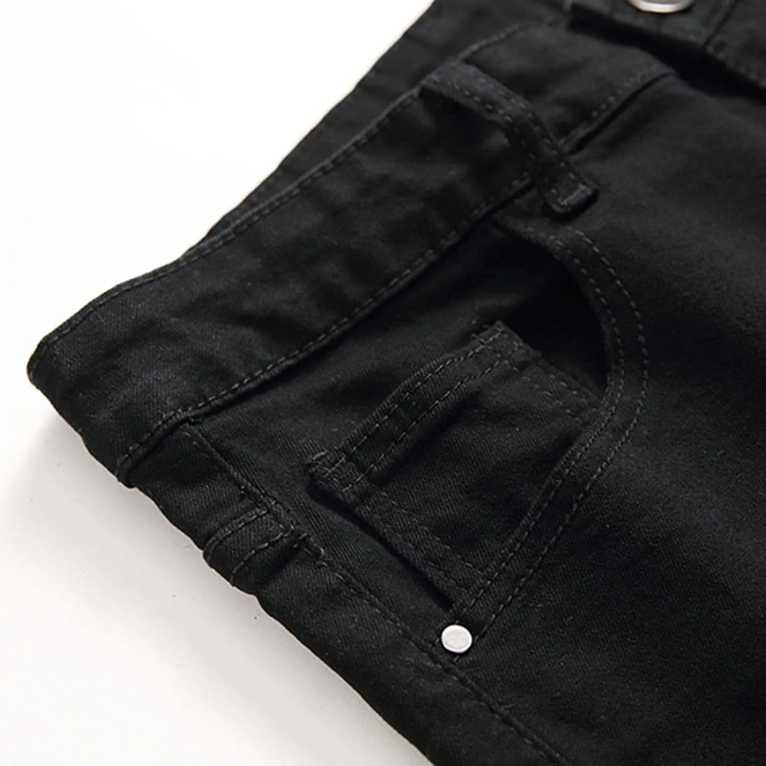 Mens Jeans Relaxed Fit Loose Fit Jeans Ripped Distressed Holes Funny Wide Leg Pants Skull Embroidery Wash Denim Pants