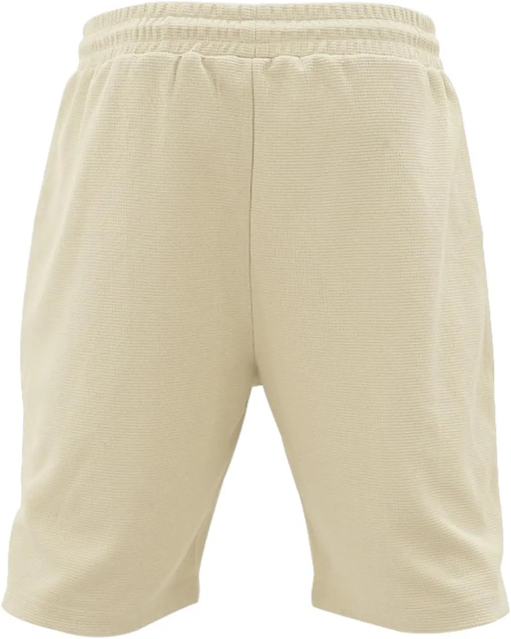 Mens Outdoor Fashion Shorts Waffle Casual Summer Wide Leg Bermuda Shorts with Pockets Elastic Waist Casual Loose Sweat Shorts