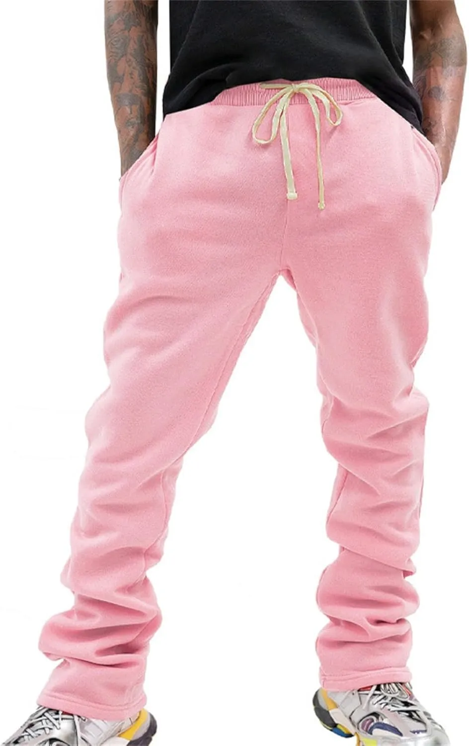Men's Relaxed Fit Sweatpants Mens Fashion Joggers Sports Pants Casual Cotton Cargo Pants Gym Sweatpants Work Pants