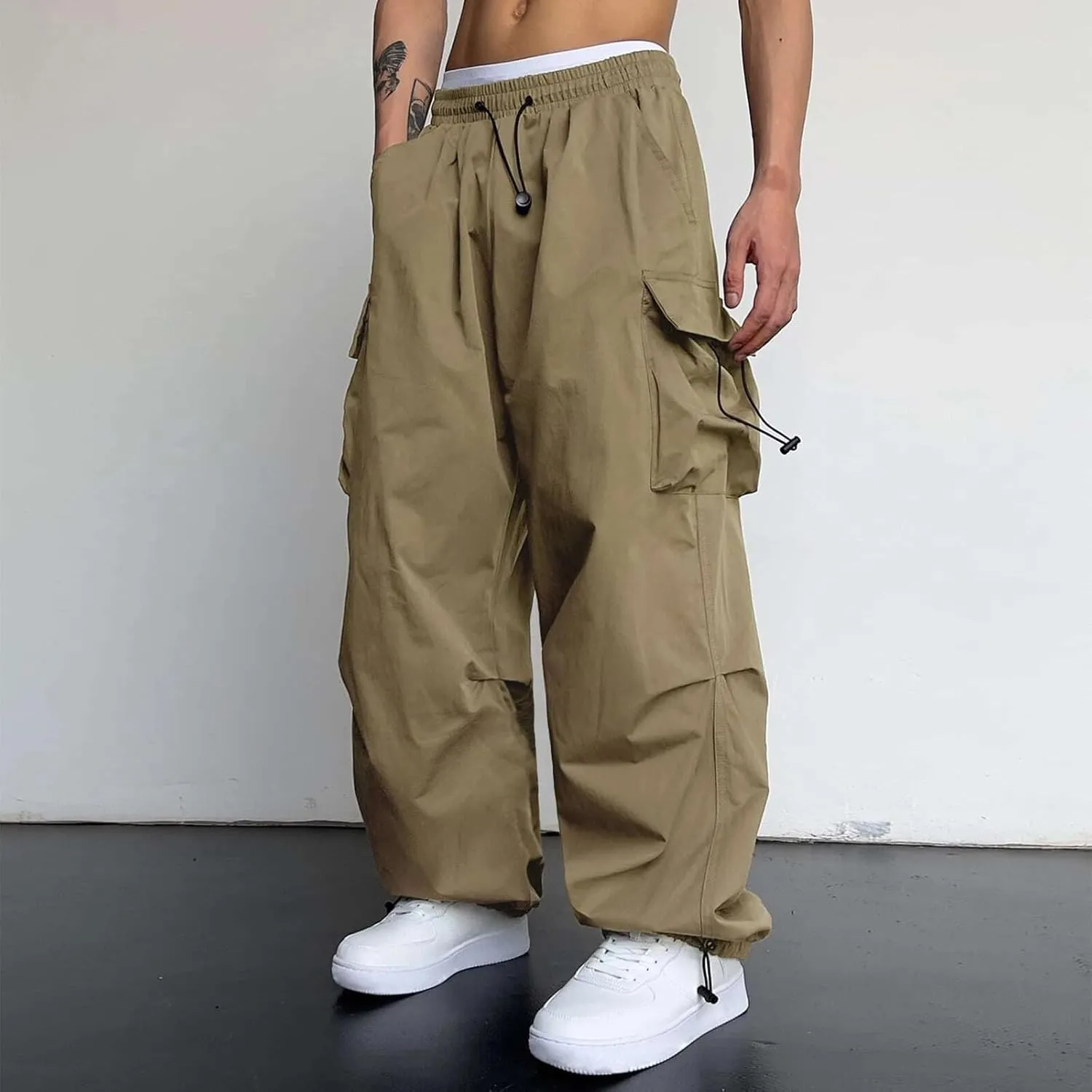 Men's Sweatpants with Zipper Pockets Tapered Joggers for Men Athletic Pants for Workout Jogging Pants