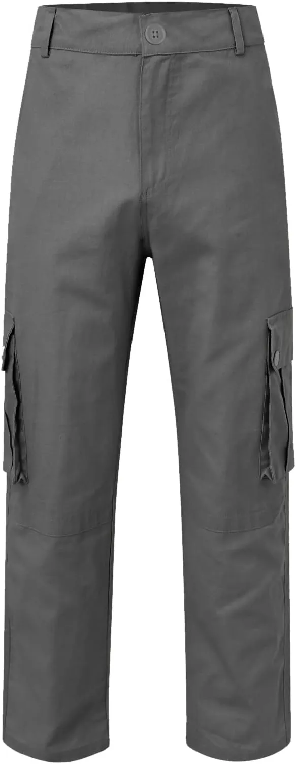 Men's Wild Cargo Pants Men's Casual Cargo Pants Military Army Camo Pants Combat Work Pants with 8 Pockets(No Belt) Men Pants