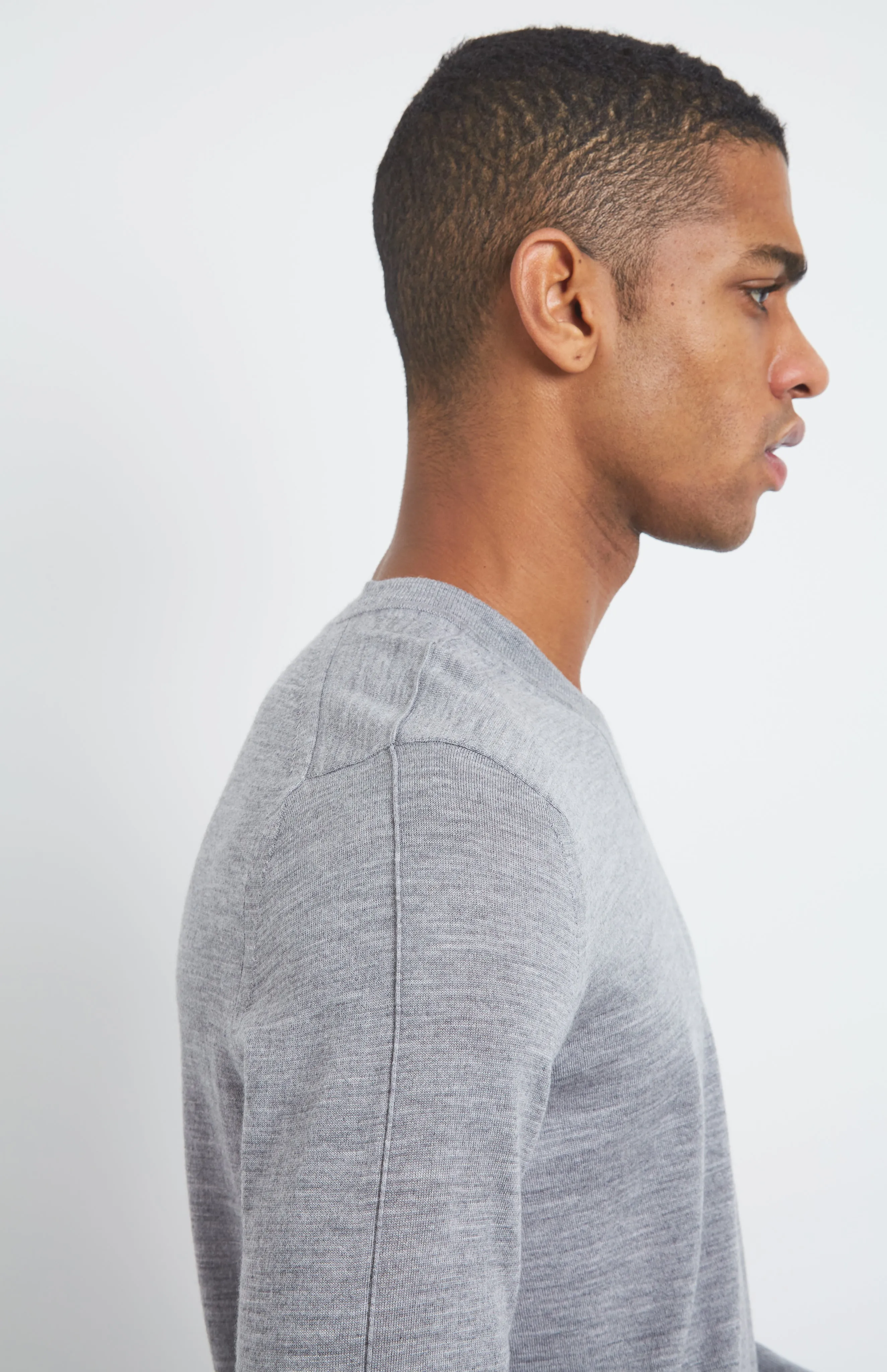 Merino Jumper In Grey
