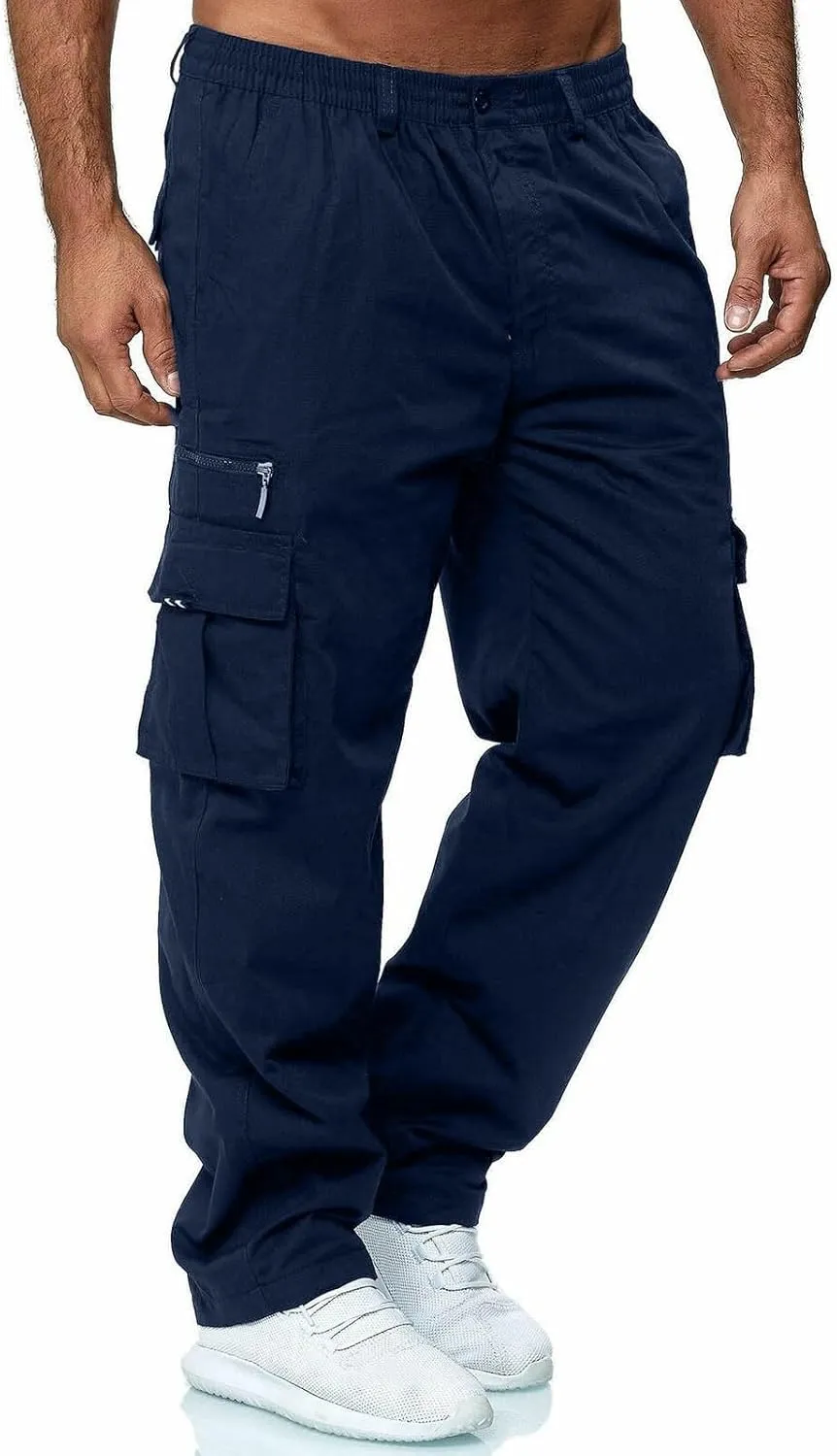 SGASY Mens Cargo Pants Casual Outdoor Hiking Pants for Men Athletic Joggers Sweatpants 2025 Mens Work Pants