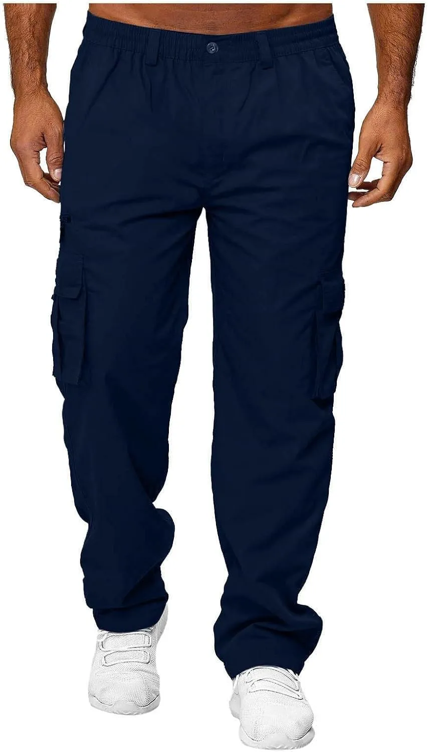 SGASY Mens Cargo Pants Casual Outdoor Hiking Pants for Men Athletic Joggers Sweatpants 2025 Mens Work Pants