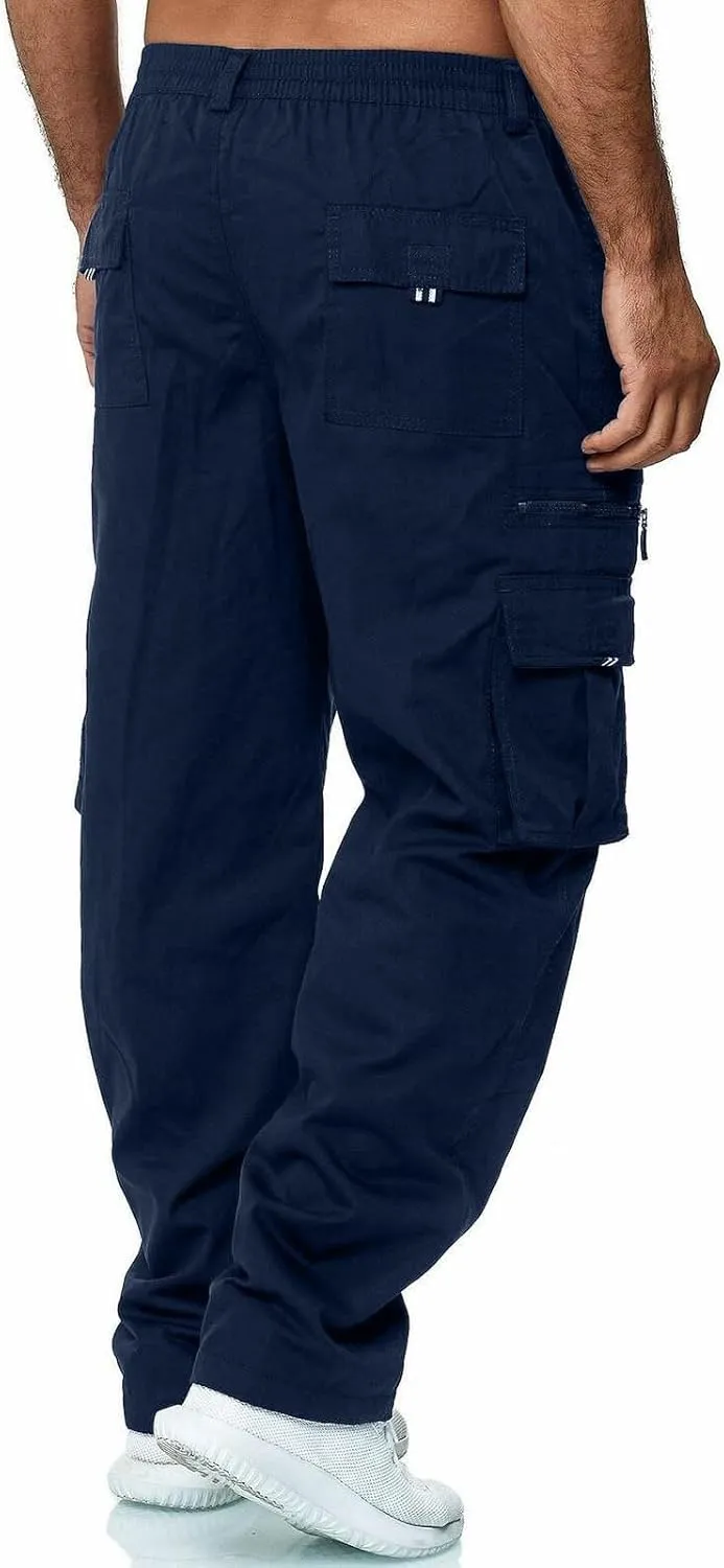 SGASY Mens Cargo Pants Casual Outdoor Hiking Pants for Men Athletic Joggers Sweatpants 2025 Mens Work Pants