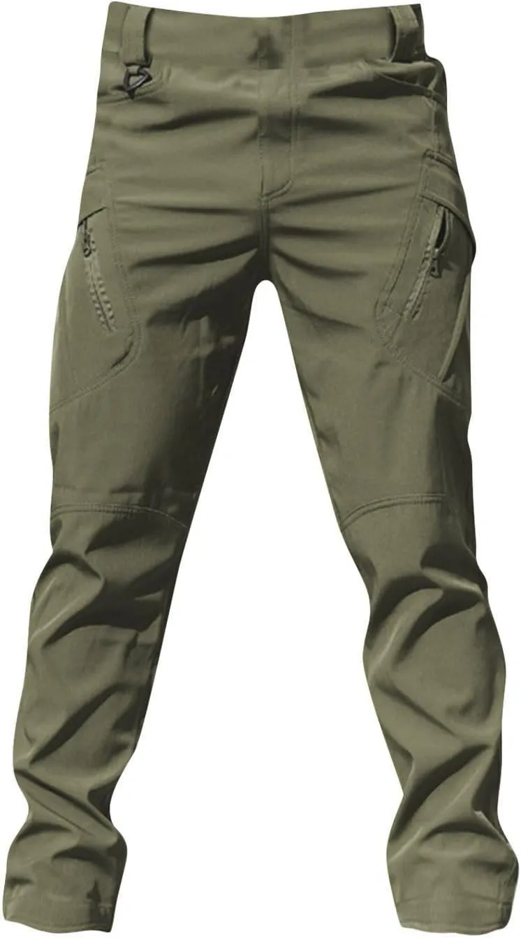Tactical Pants for Men Camo Military Cargo Pants Work Track Pants Skinny Leg Parachute Pants with Pockets