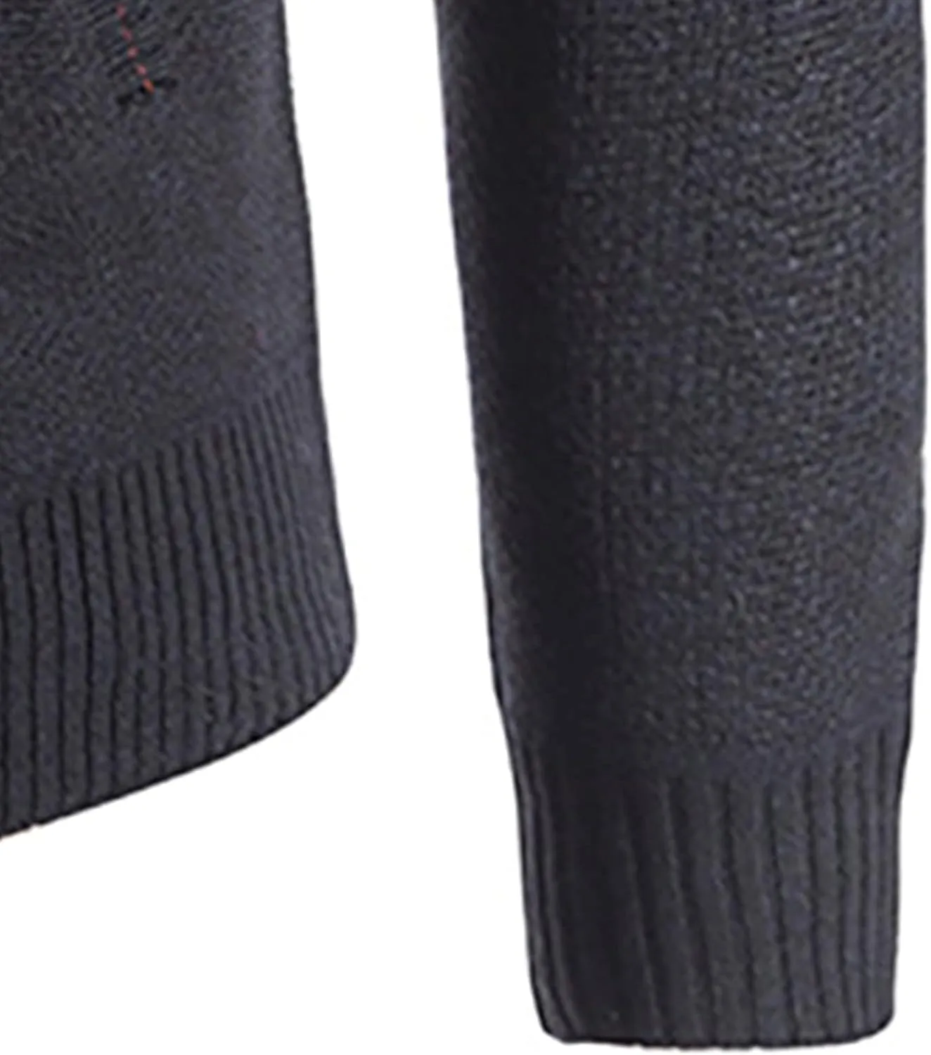 tuduoms Mens Full Zip Cardigan Thick Fleece Lined Sweater Coats Warm Winter Color Block Thermal Sweatshirts Jackets Pocket