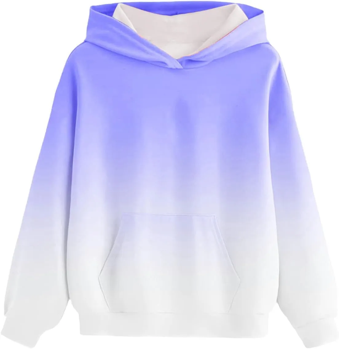 Unisex Boys Girls Tie Dye Hoodies Sweatshirts Long Sleeve Gradient Printed Tops Hooded Sweatshirt 4-13 Years