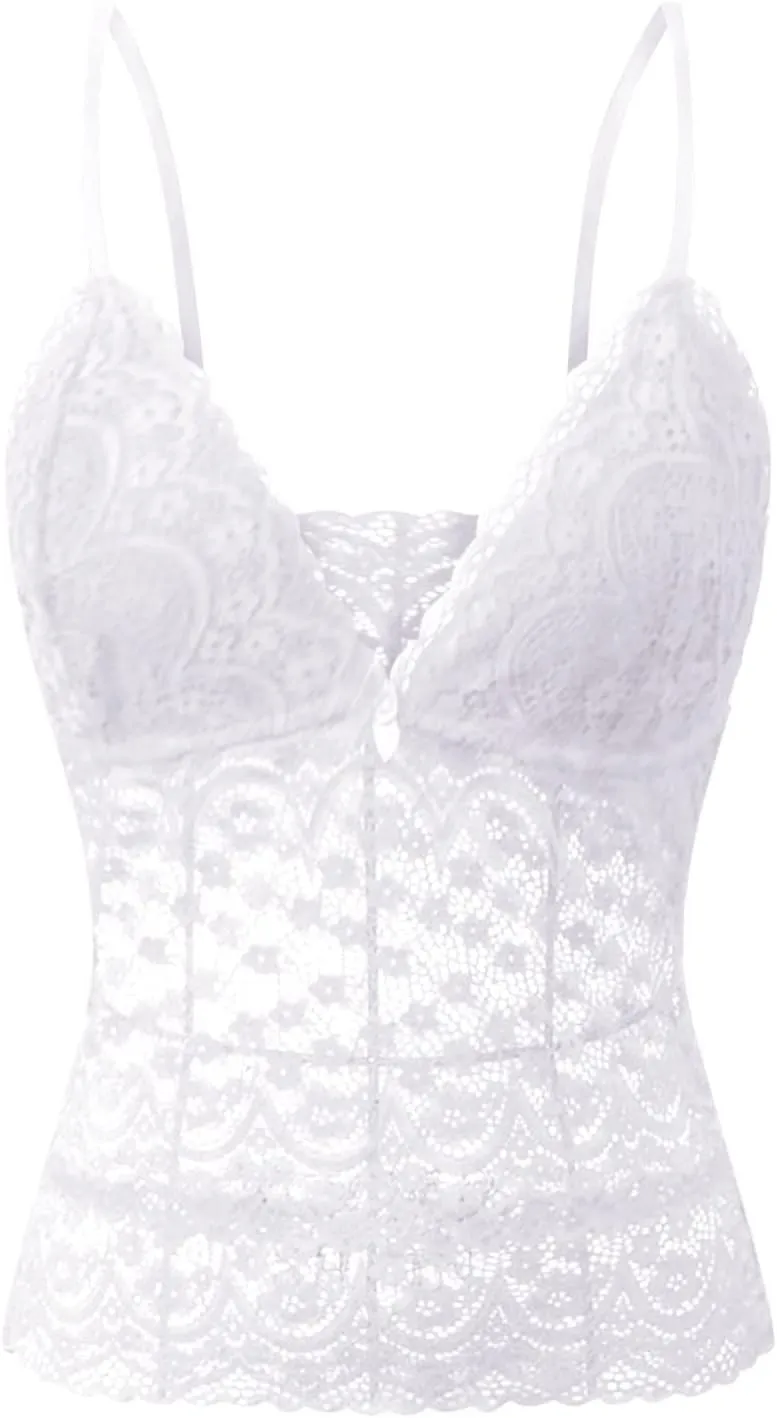 Womens Sexy Lingerie Babydoll Lace Chemise Negligees Bodycon Panty Thong Slip Dress Sleeveless Nightwear