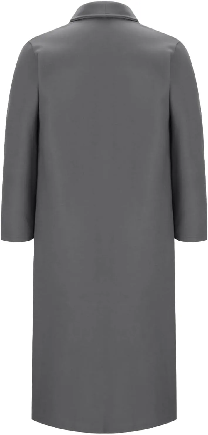 Women's Wool Coats Oversized Notched Collar Pea Coats Casual Open Front Long Winter Jackets Formal Work Trench Coat