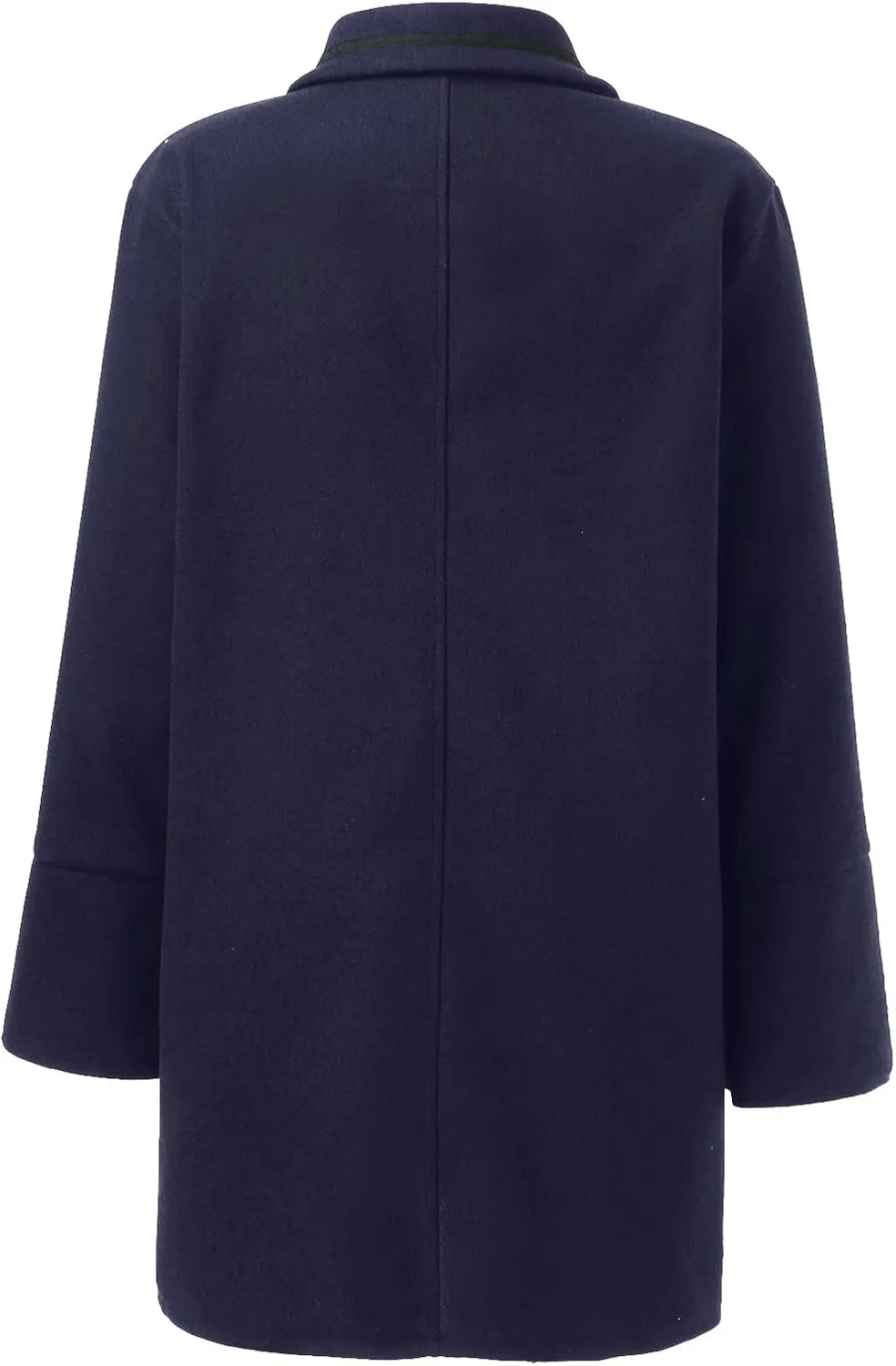 Wool Coats for Women Button Down Pea Coats Tweed Coat Plus Size Y2K Cardigan Fall Winter Long Sleeve Jacket Warm Outwear