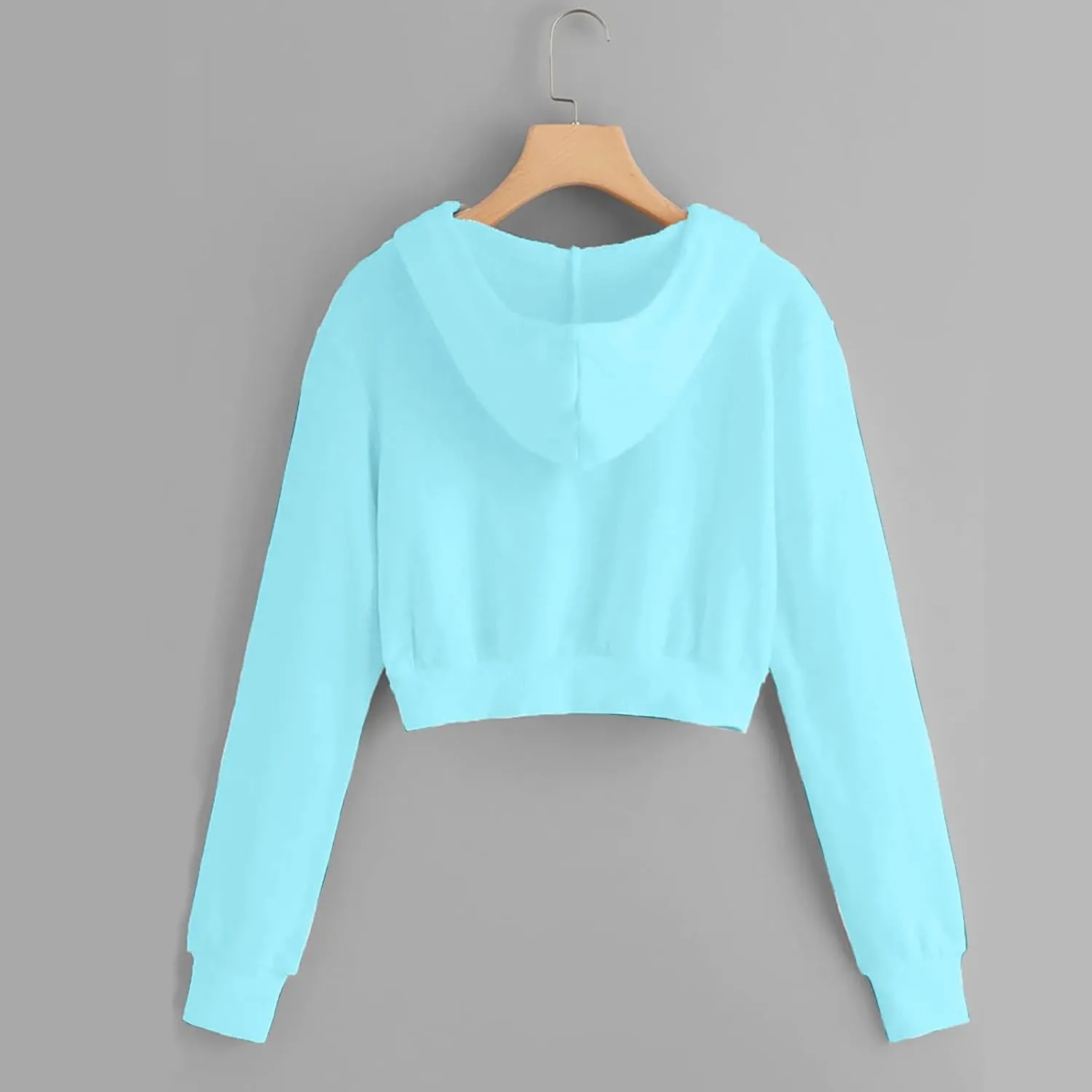 Zip Up Hoodie Jackets For Women Fall Teen Girls y2k Outfits Plus Size Cropped Hooded Sweatshirt With Pockets